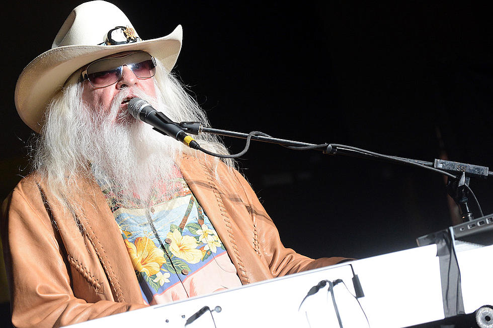 Leon Russell at microphone